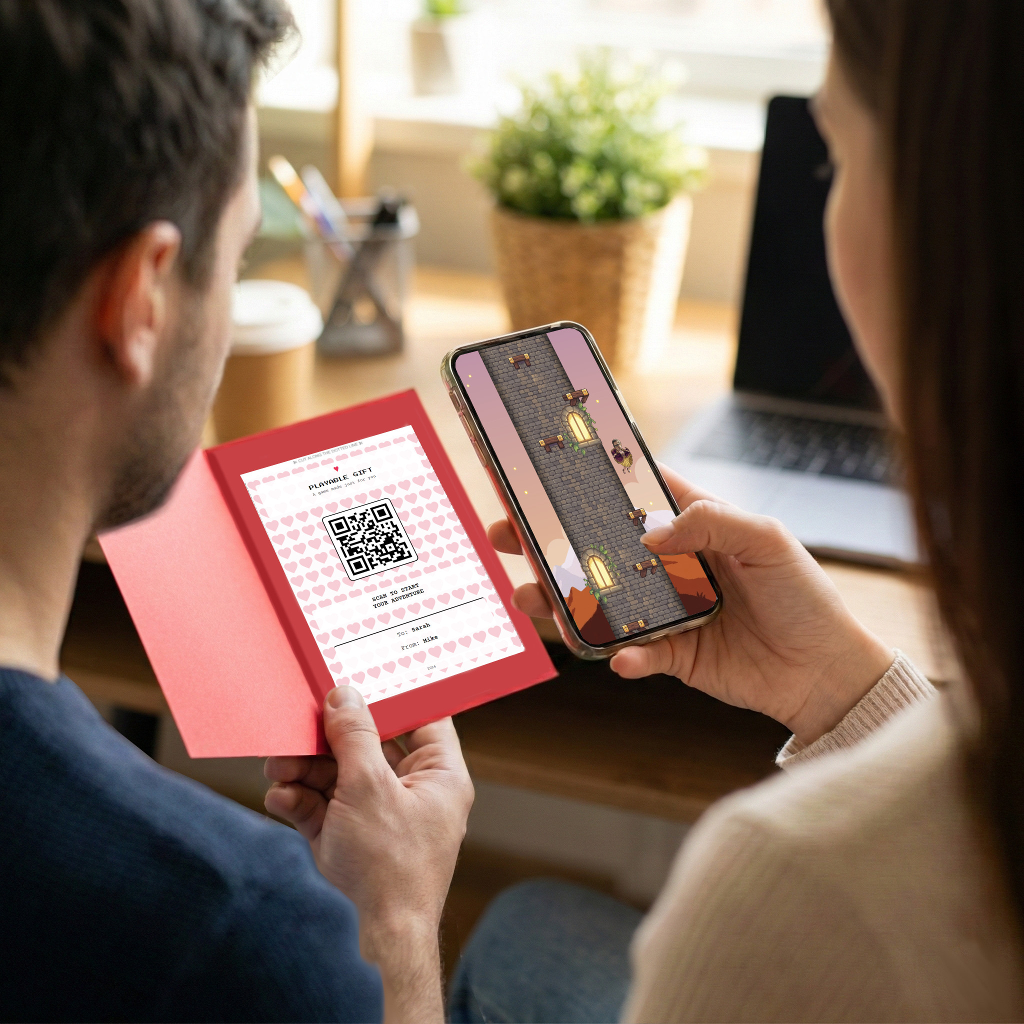 Tower of Love — retro platformer game for Valentine's Day