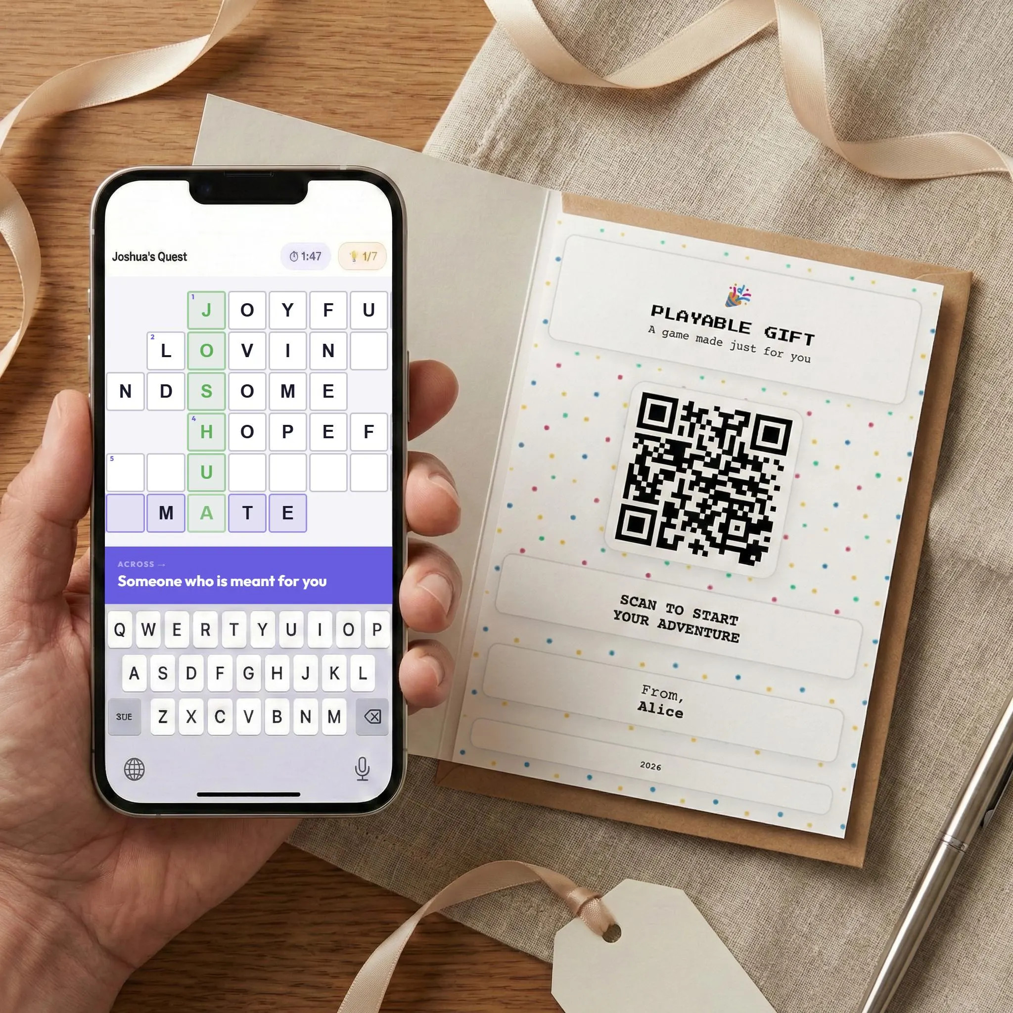 Crossword Challenge — personalized crossword puzzle game